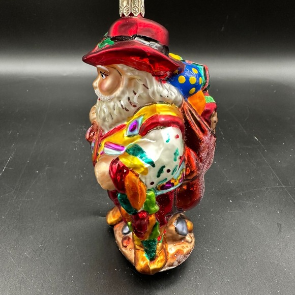 2000 CHRISTOPHER RADKO COWBOY SANTA 5.5" ORNAMENT BD C0-QVC-2 TEXAS WILD WEST - Picture 3 of 16